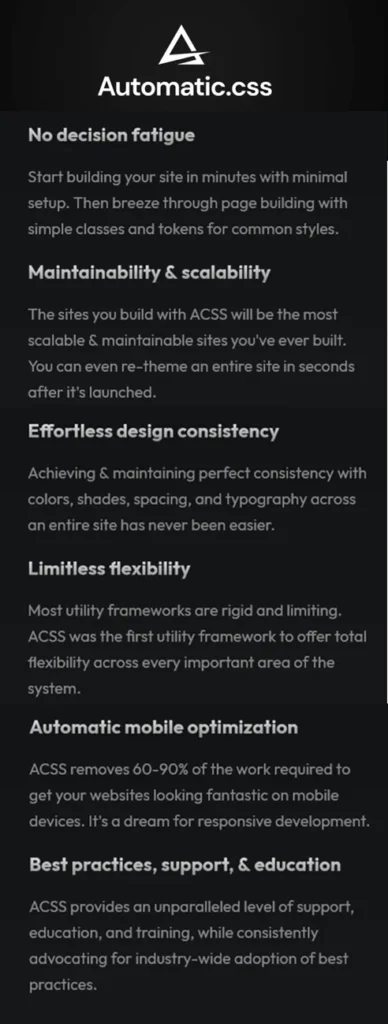 Acss Features