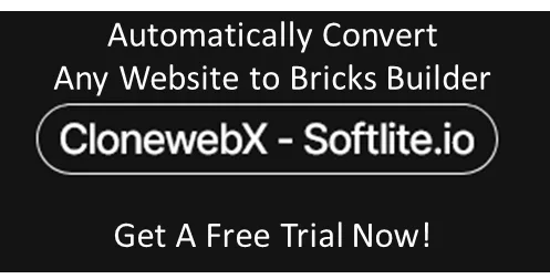 ClonewebX convert any site to bricks builder